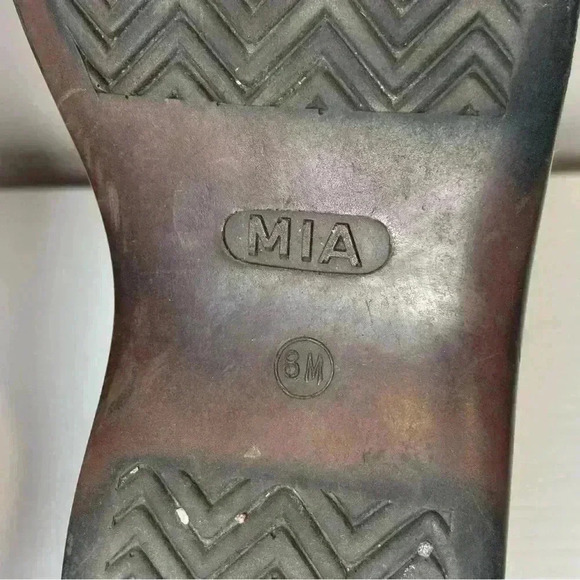 MIA LEATHER VINTAGE Y2K SLIP ON SHOES SIZE 8 - Picture 8 of 11